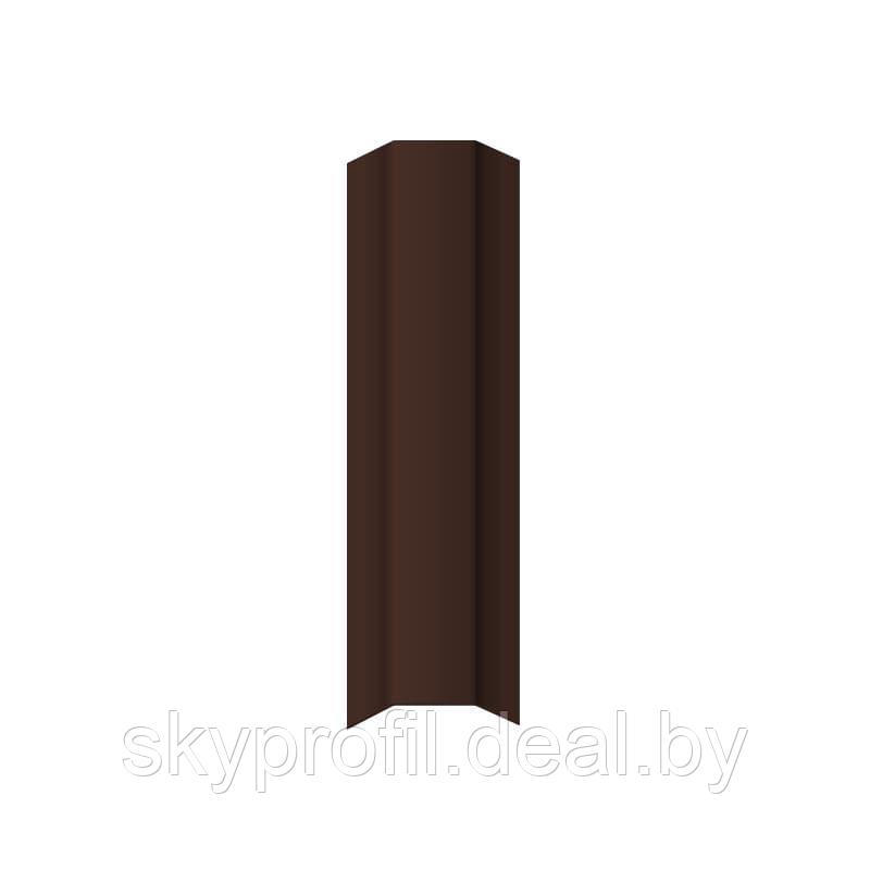 Вертикальный элемент декора ПС 21 (0,45 мм), 2,0 м, RAL8017 (шоколадно-коричневый) - фото 1 - id-p191026411