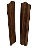 Штакетник Скайпрофиль вертикальный M-112 Престиж (рифленый), Printech, Одностороннее, Бразильский орех