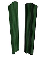 Штакетник Скайпрофиль вертикальный M-112 Престиж (рифленый), Полиэстер глянцевый, Одностороннее, RAL6005