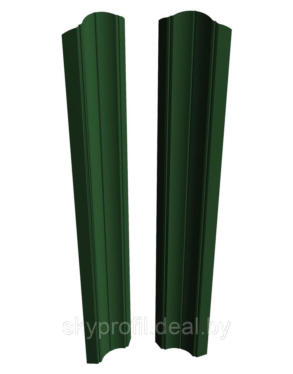 Металлоштакетник Скайпрофиль вертикальный M-96, Полиэстер глянцевый, Одностороннее, RAL6005 (зелёный мох) - фото 1 - id-p191026457