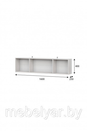 Модульная система "Гамма 20"Полка навесная (1600 мм) (Серия №4) SV Мебель - фото 2 - id-p191033022