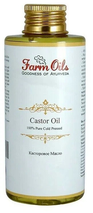 Касторовое Масло Farm Oils Premium Quality, 500 мл - холодный отжим