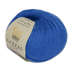 Пряжа Gazzal Baby Wool цвет 830 василек