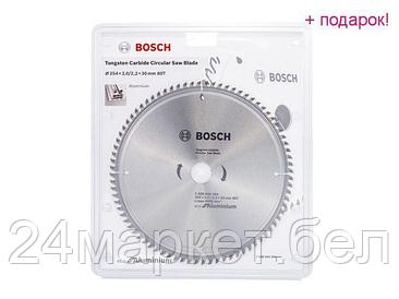 BOSCH Китай Диск пильный 254х30 мм 80 зуб. универсальный ECO ALUMINIUM BOSCH (твердоспл. зуб)