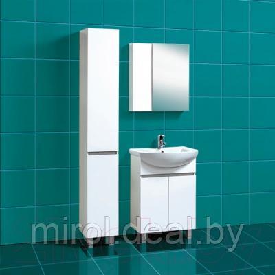 Шкаф с зеркалом для ванной Акваль Афина 60 L / 04.61.00.N - фото 2 - id-p191092331