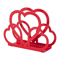 IKEA/ ВИНТЕРФИНТ салфетница, в форме сердца красный