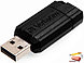 Карта памяти USB Flash 2.0 Verbatim PinStripe, 32 Гб, USB 2.0, черный, арт.49064, фото 2