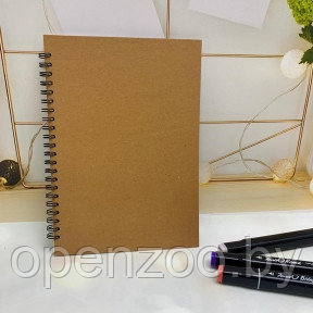 Скетчбук А5, 40 листов блокнот Sketchbook с плотными белыми листами для рисования (белая бумага, спираль) - фото 1 - id-p190874854