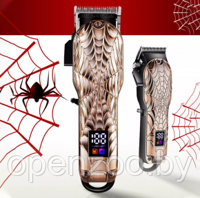 Машинка для стрижки волос, бритья бороды/усов Hair Clipper Geemy GM-6632 SKULL. Аккумулятор высокой ёмкости (6