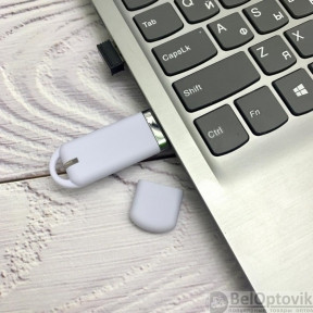 USB накопитель (флешка) Shape с покрытием софт тач, 16 Гб Белая - фото 1 - id-p182129845
