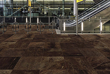 Утолщенный керамогранит Landstone Brown 60x60 LASTRA 20mm 60x60