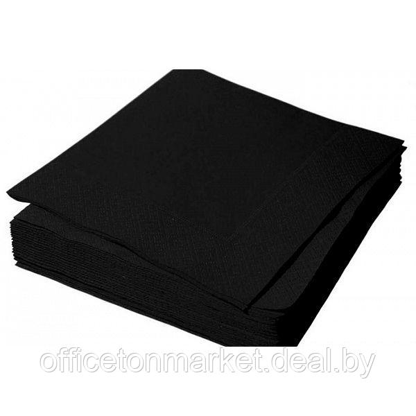 Салфетки бумажные "Бик-пак", 300 шт, 33x33 см, черный - фото 1 - id-p189200195