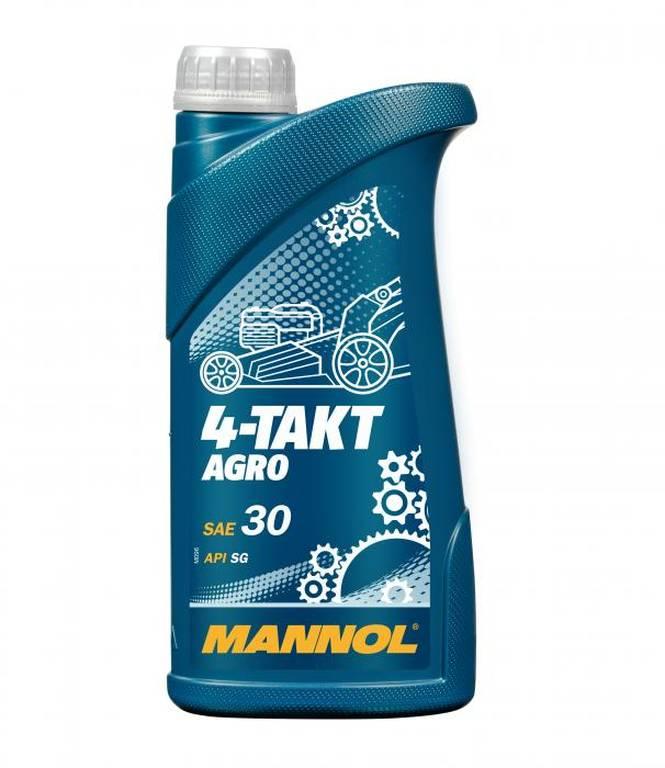 Масло SAE 30 минеральное четырехтактное MANNOL 4-Takt Agro, 1л.