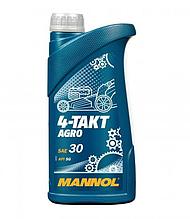 Масло SAE 30 минеральное четырехтактное MANNOL 4-Takt Agro, 1л.