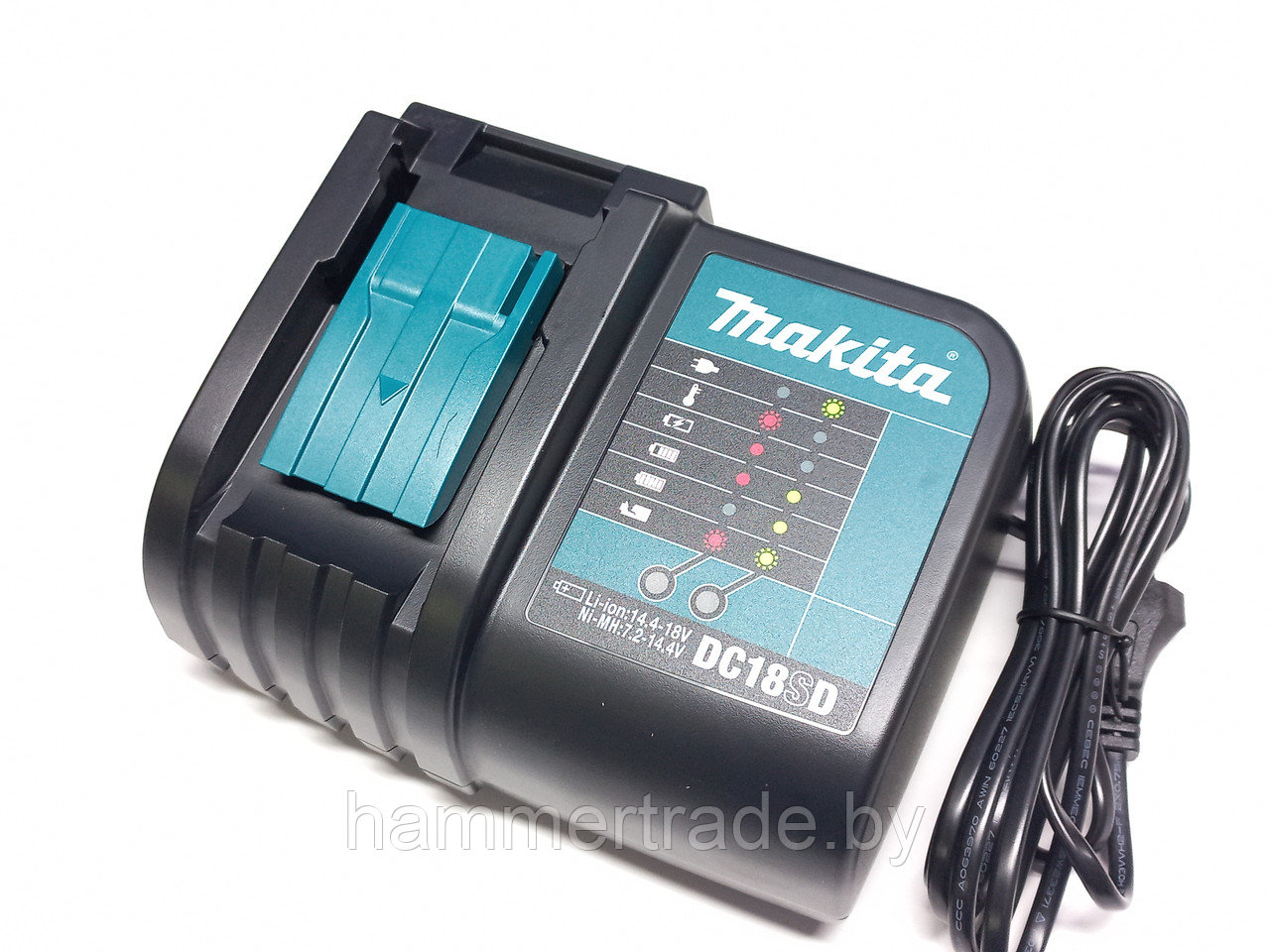 Зарядное устройство MAKITA DC18SD, 7.2 - 18 V; NI-MH; Li-ion - фото 1 - id-p189169755