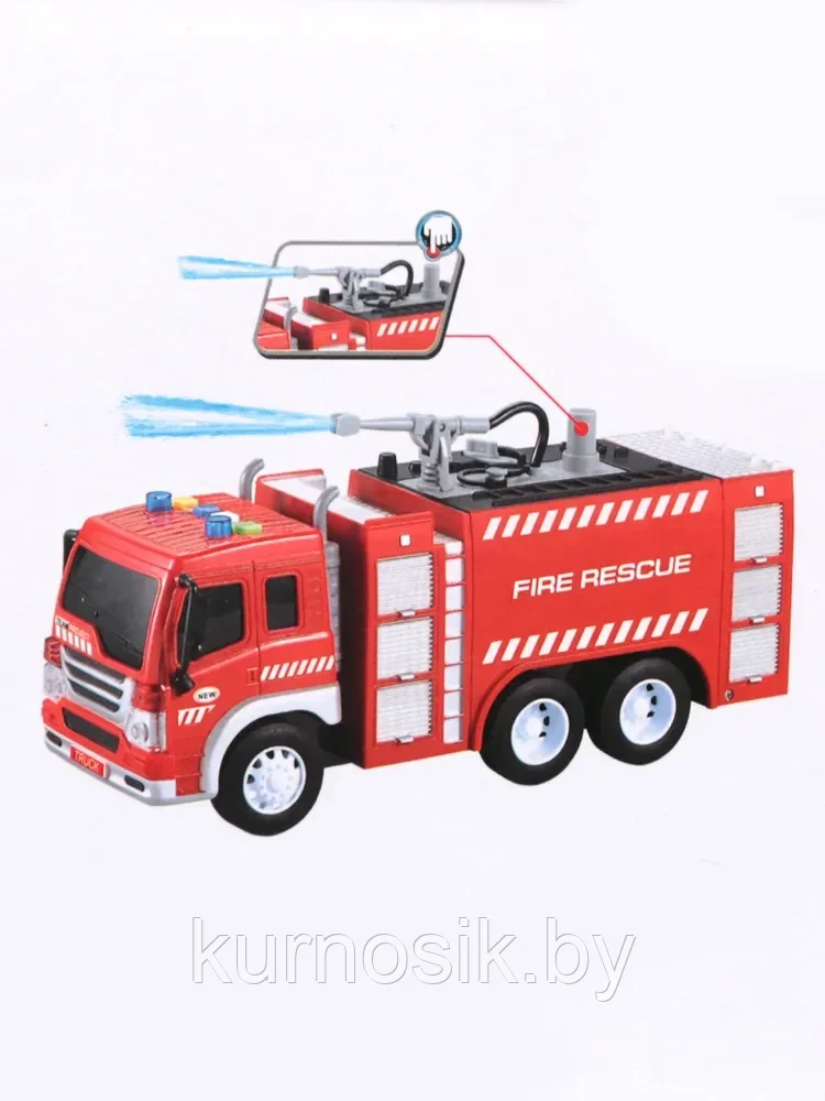 Инерционная Пожарная машина Wenyi с водой, WY351A - фото 4 - id-p191145506