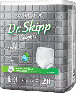 Трусы впитывающие для взрослых Dr.Skipp Standard L3