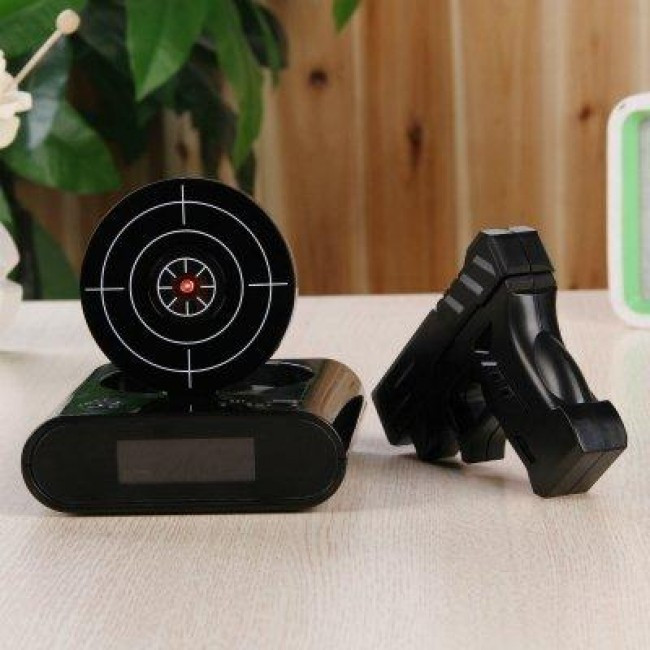 Будильник-мишень Gun Alarm Clock+ подарок - фото 6 - id-p191176433