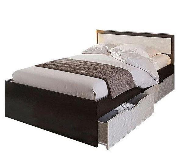 Кровать 1200 с ящиками Гармония ( 2 варианта цвета) фабрика Стендмебель