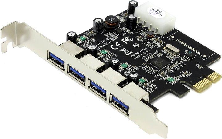 STLab U-1270 (RTL) PCI-Ex1, USB3.0, 4 port-ext