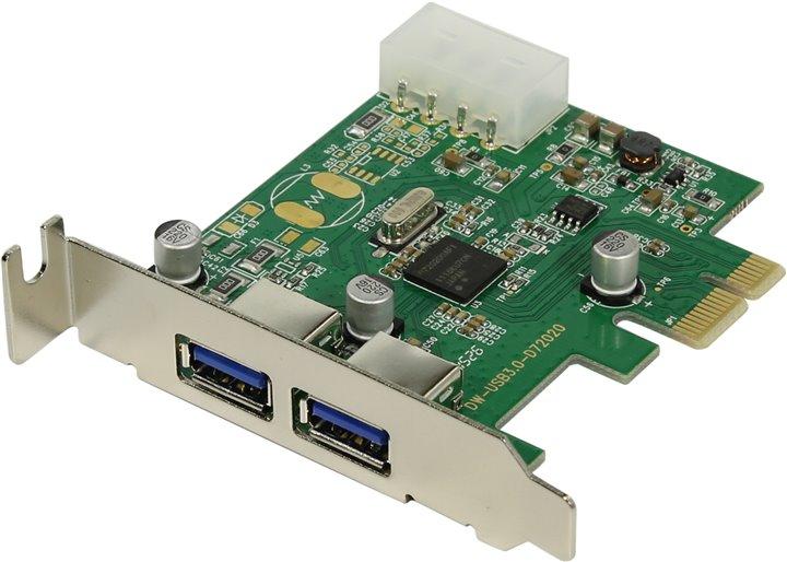 Orient NC-3U2PELP (OEM) PCI-Ex1, USB3.0, 2 port-ext, Low Profile