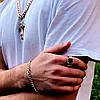 Комплект Доминик Dominik (Цепь, браслет, крест, кольцо), фото 5