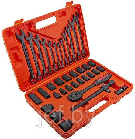 Набор инструментов ударных 37 предметов 1/2" WMC TOOLS WMC-4037, фото 2