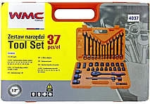 Набор инструментов ударных 37 предметов 1/2" WMC TOOLS WMC-4037, фото 3