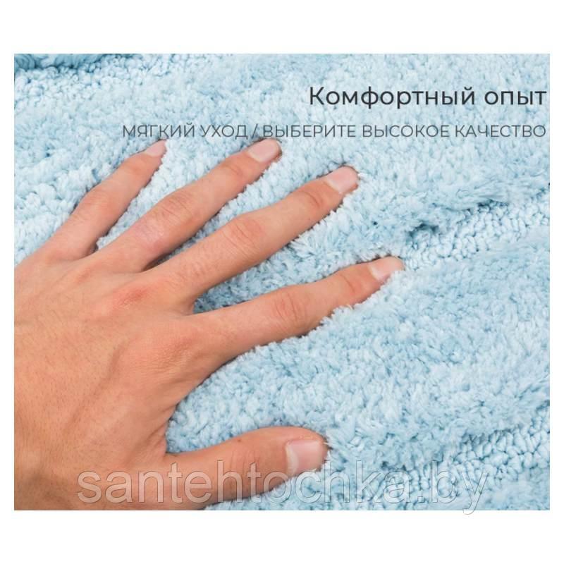 Коврик для ванной комнаты Gappo 50*80 см голубой (G85401) - фото 2 - id-p191250193