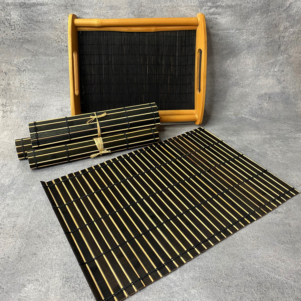 Поднос с бамбуковыми салфетками, подарочный набор - фото 3 - id-p191252256