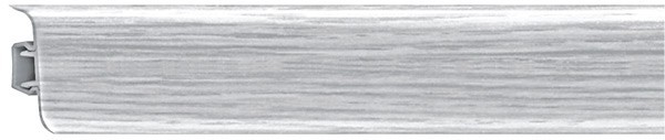 Напольный плинтус ПВХ с кабель каналом RICO LEO 112-Ясень серый - фото 1 - id-p931713
