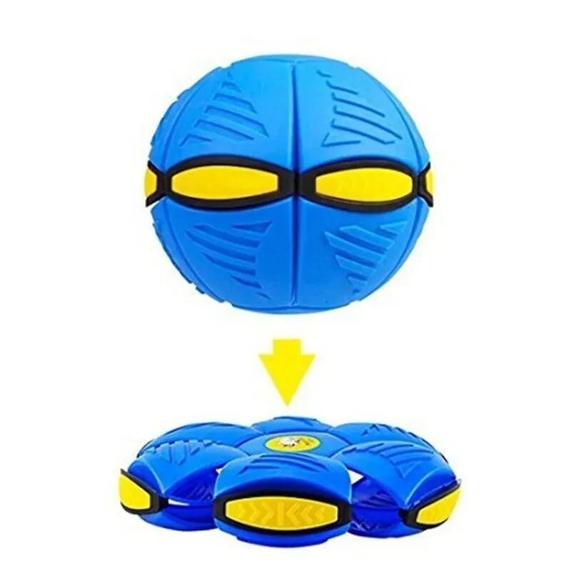 Летающий плоский трансформер диск Фрисби - мяч Flat Ball Disk фрисби , летающий дискошар - фото 7 - id-p191284064