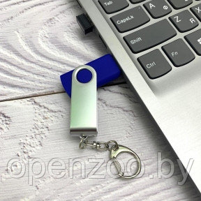 USB  накопитель с брелком (флешка) Twist , 32 Гб Синяя