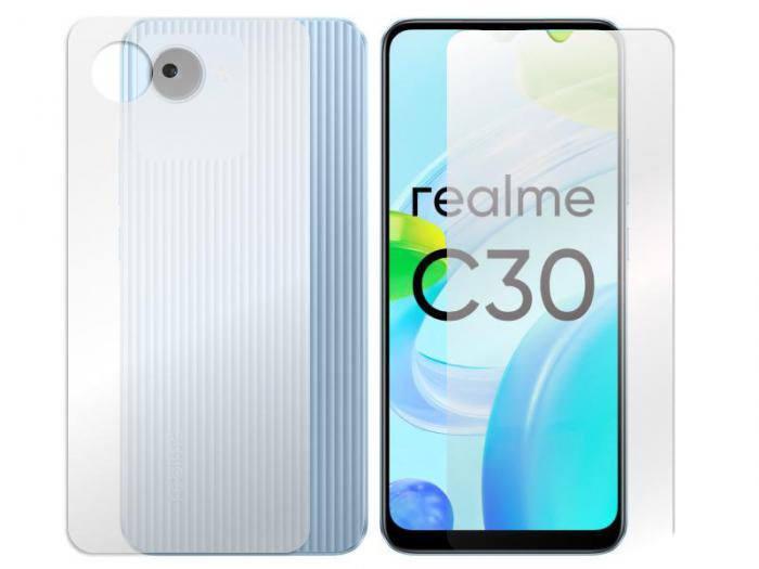 Гидрогелевая пленка LuxCase для Realme C30 Transparent 0.14mm Front&Back 92689 - фото 1 - id-p191132495