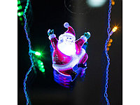 Фигура светодиодная "Санта Клаус" на присоске, RGB ( Класс защиты 3, IP20, Тип питания: батарейки)