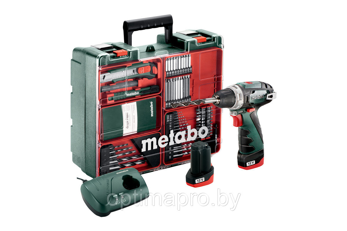 Дрель-шуруповерт Metabo PowerMaxx BS Basic Set [600080880]