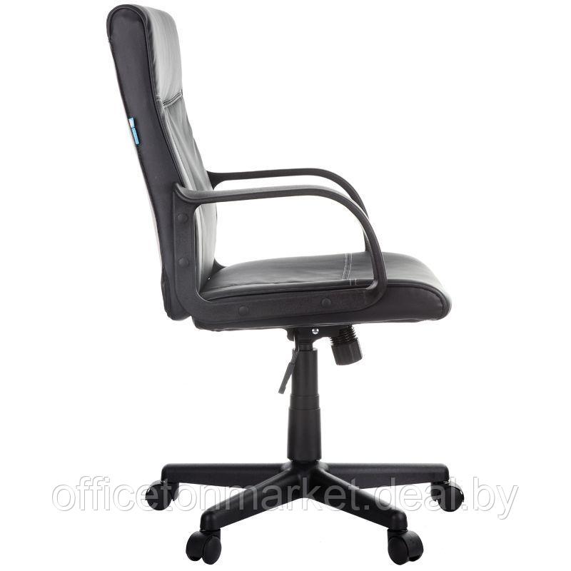 Кресло для персонала Helmi HL-M03 "Referent", экокожа, пластик, черный - фото 3 - id-p157279393