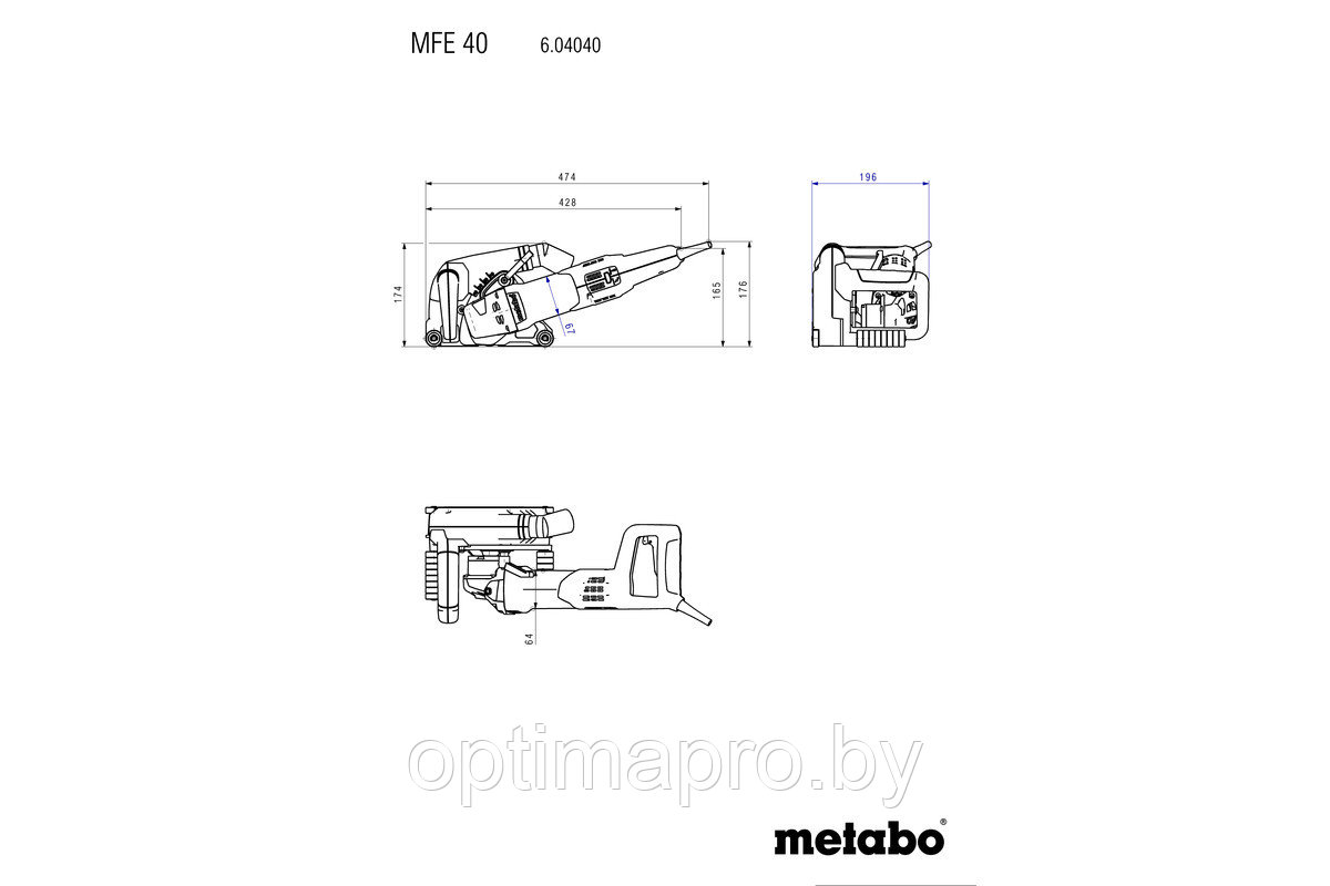 Штроборез Metabo MFE 40 [604040510] - фото 4 - id-p191295095