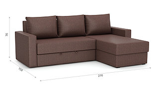 Диван угловой Лео 2,16х1,58м