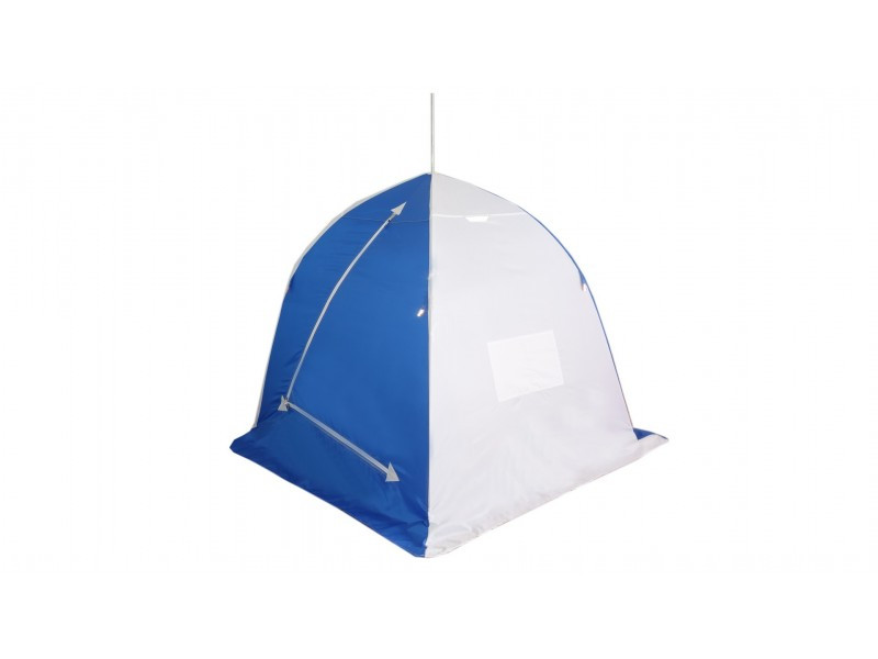 Зимняя палатка зонт для рыбалки "Пингвин Зонт 1 четырехлучевая" Люкс (1-сл.) бело-синий, арт 1пс