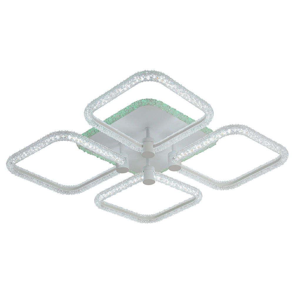 Светодиодная люстра 8049/4 WHT 99W+8W RGB