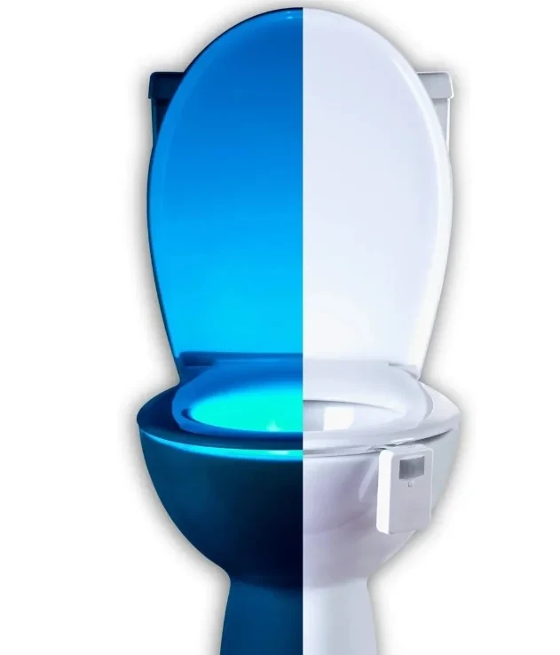 Цветная LED подсветка для унитаза (туалета) с датчиком движения - фото 5 - id-p191301601