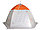 Зимняя палатка зонт для рыбалки "Пингвин Зонт 3.5" Люкс (2-сл.) бело-оранжевый, арт 1115, фото 2
