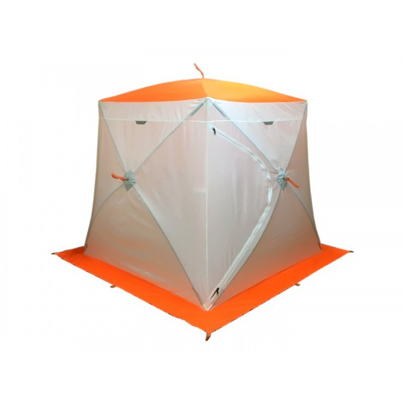 Зимняя палатка Пингвин Mr. Fisher 170 SТ с юбкой 170*170 (бело-оранжевый), арт 918