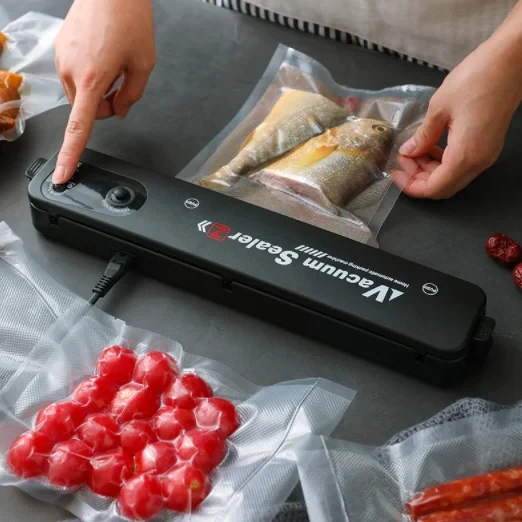 Вакуумный упаковщик (запайщик) продуктов Vacuum Sealer S (2 режима работы +5 пакетов в подарок) - фото 3 - id-p191304288