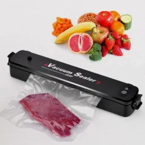 Вакуумный упаковщик (запайщик) продуктов Vacuum Sealer S (2 режима работы +5 пакетов в подарок) - фото 2 - id-p191304288