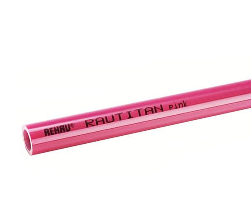 Труба RAUTITAN pink+ 20х2,8 мм, прямые отрезки 6 м REHAU - фото 1 - id-p147424756