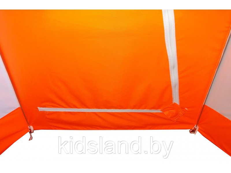 Зимняя палатка "Пингвин Зонт 4" Люкс (1-сл.) бело-оранжевый - фото 6 - id-p191307336