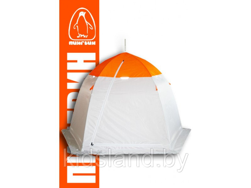 Зимняя палатка Зонт "Mr. Fisher 2" Люкс бело-оранжевый, фото 1