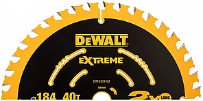 Пильный диск по дереву DeWALT Extreme DT10303-QZ (184х16 мм) 40 WZ, фото 2